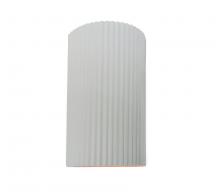  CER-5745W-WTWT - Large ADA LED Pleated Cylinder Wall Sconce (Outdoor)