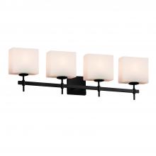  FSN-8414-55-OPAL-MBLK - Union 4-Light Bath Bar