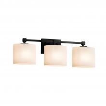  FSN-8423-30-OPAL-MBLK - Tetra 3-Light Bath Bar