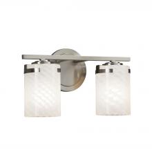  FSN-8452-10-WEVE-NCKL - Atlas 2-Light Bath Bar