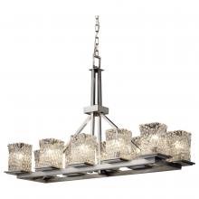  GLA-8650-26-CLRT-NCKL - Montana 10-Light Rectangular Ring Chandelier