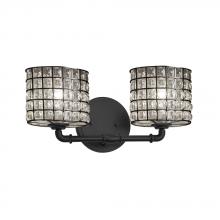  WGL-8462-30-GRCB-MBLK - Bronx 2-Light Bath Bar