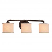  FAB-8463-30-CREM-DBRZ - Bronx 3-Light Bath Bar