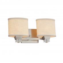  FAB-8472-30-WHTE-NCKL - Ardent 2-Light Bath Bar