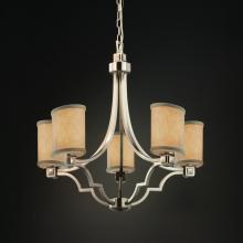  FAB-8500-30-CREM-NCKL - Argyle 5-Light Chandelier