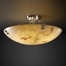  FAL-9654-25-NCKL-F5-LED-6000 - 36" Semi-Flush Bowl w/ CONCENTRIC SQUARES FINIALS