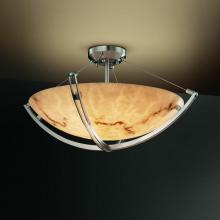  FAL-9711-35-NCKL-LED-3000 - 18" Semi-Flush Bowl w/ Crossbar