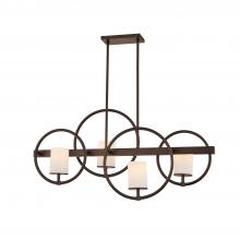  FSN-4370-OPAL-DBRZ - Cirque 4-Light Island Chandelier