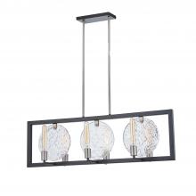  FSN-4380-CLRT-MBNK - Orion 6-Light Island Chandelier