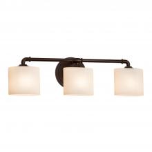  FSN-8463-30-OPAL-DBRZ - Bronx 3-Light Bath Bar