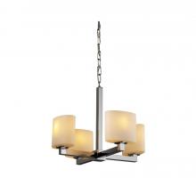  FSN-8829-30-OPAL-DBRZ - Modular 4-Light Chandelier