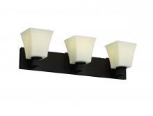  FSN-8923-10-OPAL-DBRZ - Modular 3-Light Bath Bar