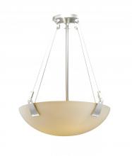  FSN-9641-35-OPAL-NCKL-LED-3000 - 18" Pendant Bowl w/ Tapered Clips