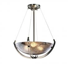  FSN-9721-35-MROR-MBLK-LED-3000 - 18" Pendant Bowl w/ Crossbar