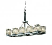  GLA-8650-26-WTFR-DBRZ - Montana 10-Light Rectangular Ring Chandelier