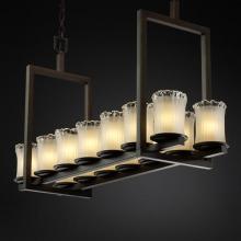  GLA-8769-16-GLDC-DBRZ - Dakota 14-Light Bridge Chandelier (Short)