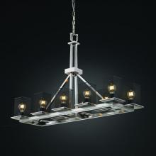  MSH-8650-15-NCKL - Montana 10-Light Rectangular Ring Chandelier