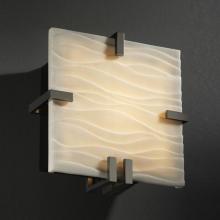  PNA-5550-WAVE-DBRZ-LED-1000 - Clips Square Wall Sconce (ADA)