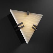  PNA-5552-WAVE-MBLK-LED-1000 - Clips Triangle Wall Sconce (ADA)