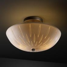  POR-8819-35-WFAL-DBRZ-LED-2000 - 14" Round Bowl Semi-Flush