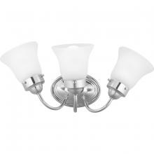  P3289-15ET - Fluted Glass Collection Three-Light Bath & Vanity