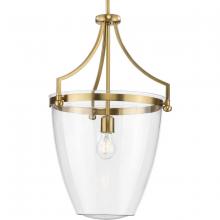  P500361-109 - Parkhurst Collection One-Light New Traditional Brushed Bronze Clear Glass Pendant Light