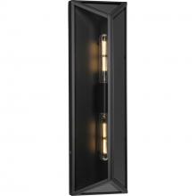  P560360-31M - Bristol Collection Two-Light Black Modern Farmhouse Large Outdoor Wall Lantern