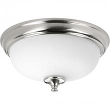  P350002-009-30 - One-Light 13" LED Alabaster Glass Flush Mount