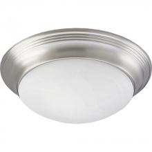  P3697-09 - Three-Light Alabaster Glass 16-5/8" Close-to-Ceiling