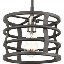  P500010-143 - Remix Collection One-Light Graphite Global Pendant Light