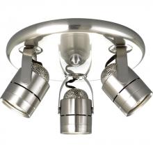 Progress P6153-09WB - Three-Light Multi Directional Pinhole Back Wall/Ceiling Fixture