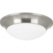  P350146-009 - One-Light 11-1/2" Etched Glass Flush Mount