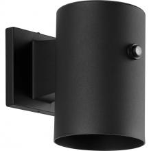  P550101-031-30 - 5"  Black LED Outdoor Aluminum Wall Mount Cylinder with Photocell