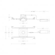  R3BRDN-SWD-BK - Ocular 3.0 Dim-to-Warm Round Downlight Trim and Remodel Housing with New Construction Frame-In Kit