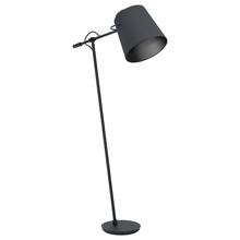  39867A - Granadillos - Floor Lamp Black Finish Black Fabric Shade 1-40W