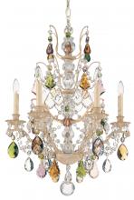  5770-22H - Bordeaux 6 Light 120V Chandelier in Heirloom Gold with Clear Heritage Handcut Crystal