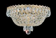  2616-40O - Camelot 3 Light 120V Flush Mount in Polished Silver with Clear Optic Crystal