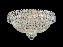  2618-40O - Camelot 6 Light 120V Flush Mount in Polished Silver with Clear Optic Crystal