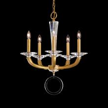  MA1005N-22O - Emilea 5 Light 120V Chandelier in Heirloom Gold with Clear Optic Crystal