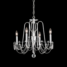  AR1004N-59O - Esmery 4 Light 120V Chandelier in Ferro Black with Clear Optic Crystal