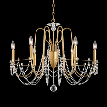  AR1006N-40O - Esmery 6 Light 120V Chandelier in Polished Silver with Clear Optic Crystal