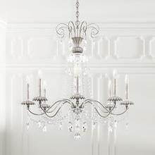  AT1008N-44H - Helenia 8 Light Chandelier in Heirloom Silver with Clear Heritage Crystal