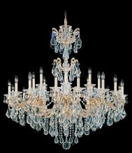  5013-22 - La Scala 24 Light 120V Chandelier in Heirloom Gold with Clear Heritage Handcut Crystal