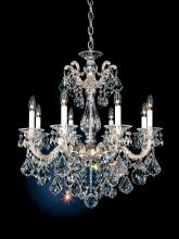  5073-76 - La Scala 8 Light 120V Chandelier in Heirloom Bronze with Clear Heritage Handcut Crystal