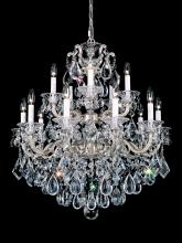  5075-76 - La Scala 15 Light 120V Chandelier in Heirloom Bronze with Clear Heritage Handcut Crystal