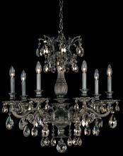  5677-22H - Milano 7 Light 120V Chandelier in Heirloom Gold with Clear Heritage Handcut Crystal