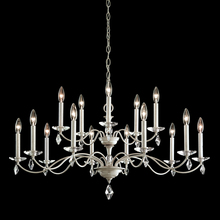  MD1015N-06H - Modique 15 Light 120V Chandelier in White with Clear Heritage Handcut Crystal