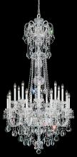  6818-40H - Olde World 23 Light 120V Chandelier in Polished Silver with Clear Heritage Handcut Crystal