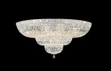  5896-40O - Petit Crystal Deluxe 27 Light 120V Flush Mount in Polished Silver with Clear Optic Crystal