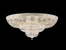  5897-40O - Petit Crystal Deluxe 36 Light 120V Flush Mount in Polished Silver with Clear Optic Crystal